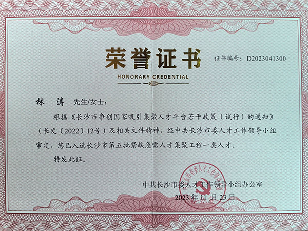 長沙市緊缺急需人才